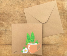 HANDPAINTED TEACUP CARD