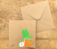 HANDPAINTED TEACUP CARD
