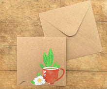 HANDPAINTED TEACUP CARD
