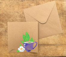 HANDPAINTED TEACUP CARD