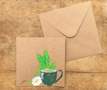 HANDPAINTED TEACUP CARD